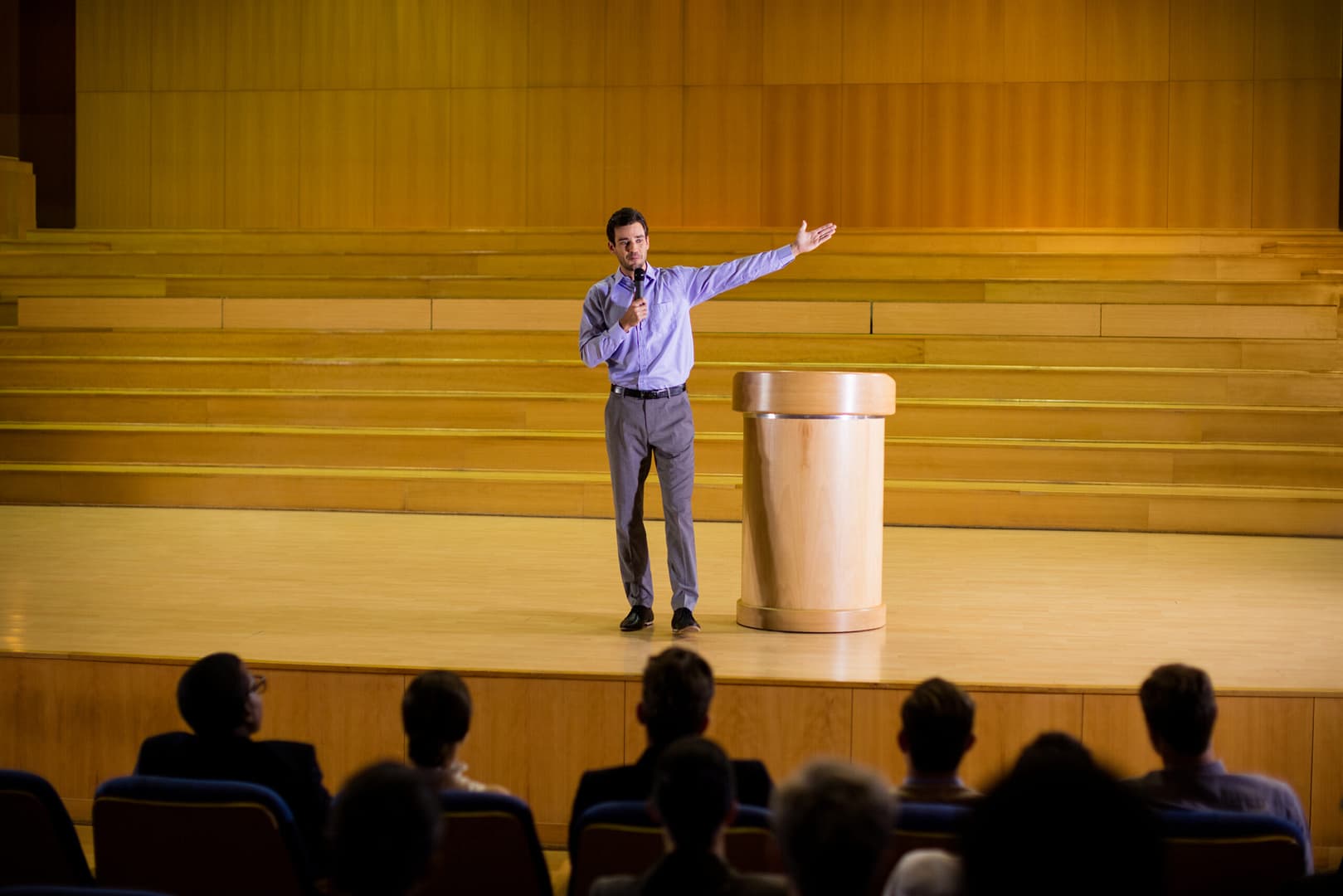Business Executive Addressing an audience